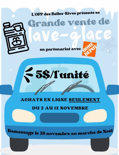 Campagne de financement - Lave-glace